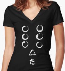 Seven Samurai - black Women's Fitted V-Neck T-Shirt