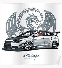 Lancer Evo X Poster