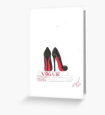 Louboutins and Vogue Greeting Card