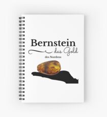Amber the gold of the north Spiral Notebook