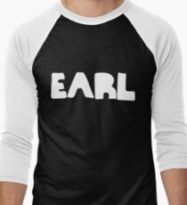 Earl White Ink Men's Baseball ¾ T-Shirt