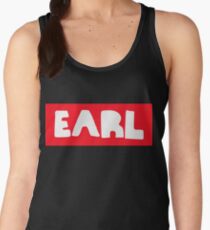Earl Sweatshirt White on Red Women's Tank Top