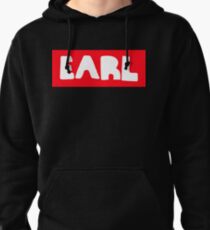 Earl Sweatshirt White on Red Pullover Hoodie