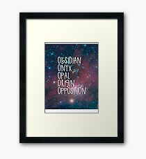 The Lux Series - Galaxy Framed Print
