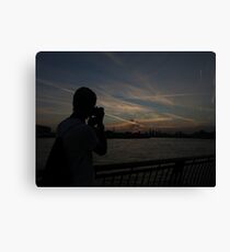 London Skyline near Canary Wharf Canvas Print