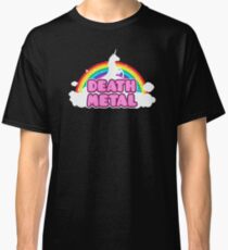 Einhorn-Regenbogen-Death Metal Classic T-Shirt
