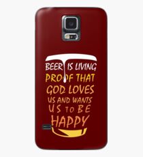 Funda/vinilo para Samsung Galaxy cerveza