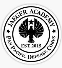 Jaeger Academy logo in black! Sticker