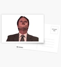 Dwight Schrute CPR Mask Funny Postcards