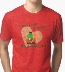 Yoshi Eated the Cookie Tri-blend T-Shirt