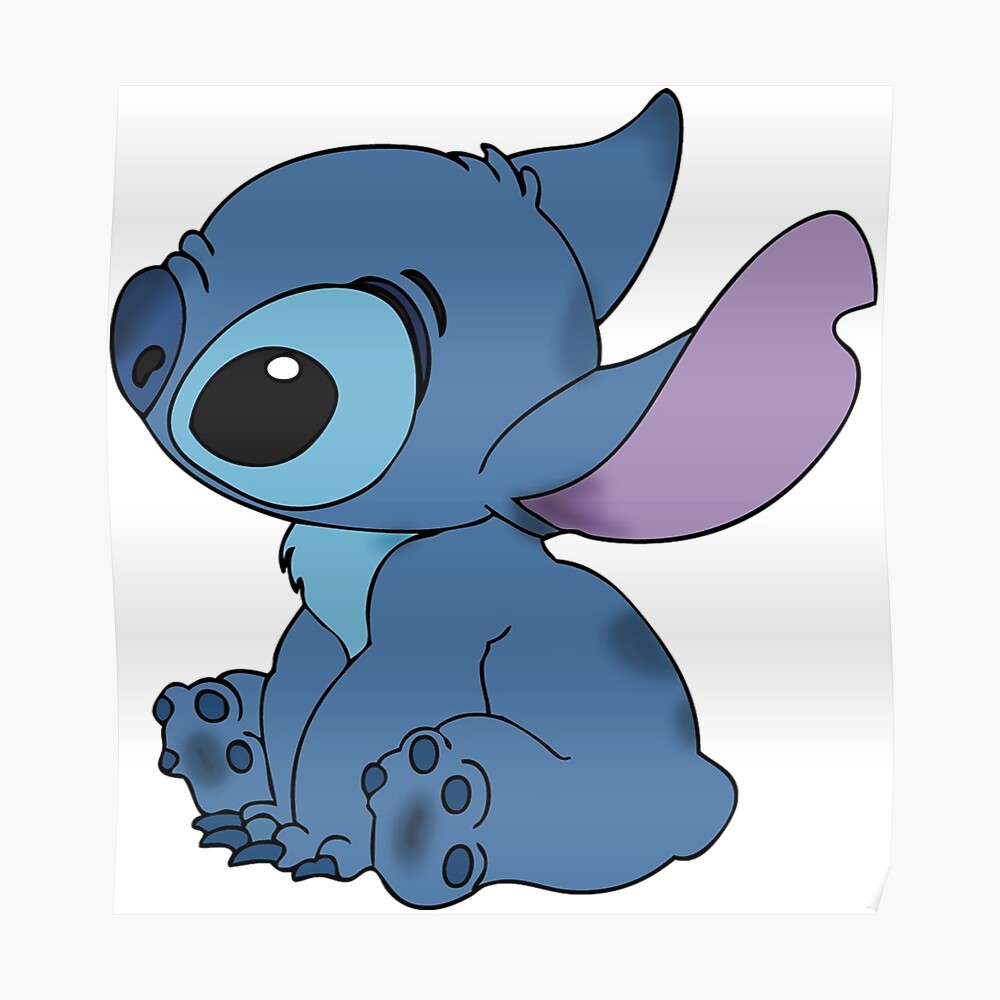 Póster «Esta es una linda foto de Stitch» de bluenoodles | Redbubble