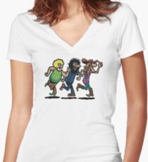 The Fabulous Furry Freak Brothers Women's Fitted V-Neck T-Shirt