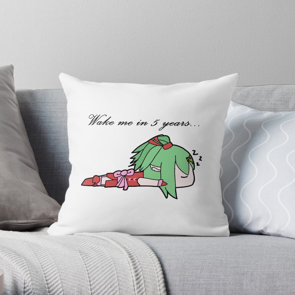 Wake Me In Five Years - Tiki Throw Pillow