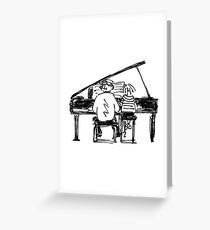 Piano duet Greeting Card