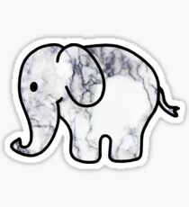 Pegatina Elefante con relleno de mármol