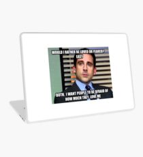 Michael Scott Würde ich lieber geliebt oder gefürchtet werden? Laptop Skin