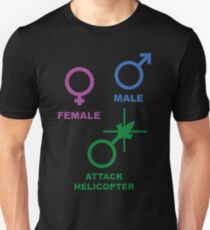 Attack Helicopter Gender Unisex T-Shirt