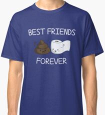 Best Friends Forever Poop Emoji T-shirt Cool Emoticon Tshirt Classic T-Shirt