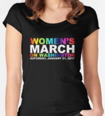 Women's March on Washington Women's Fitted Scoop T-Shirt