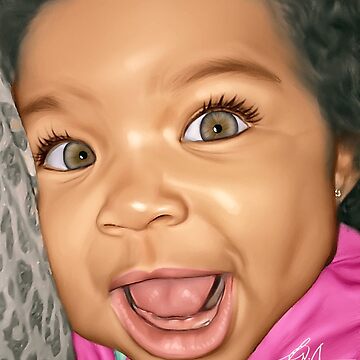 Artwork thumbnail, Beautiful Black Baby #2 by wayneflint