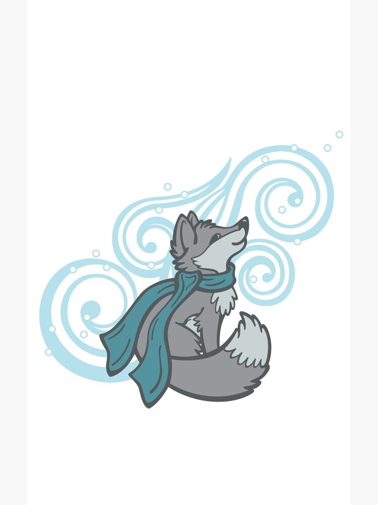 Swirling Snow Fox by CGafford