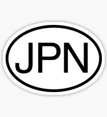 JPN Oval sticker Sticker