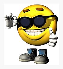 Smile Meme Guy Photographic Print