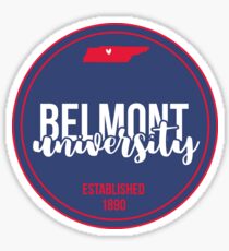 Belmont University - Style 17 Sticker