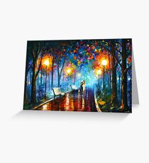 MISTY MOOD - Leonid Afremov Greeting Card