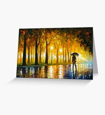BEWITCHED PARK - Leonid Afremov Greeting Card