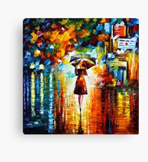 rain princess - Leonid Afremov Canvas Print