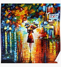 rain princess - Leonid Afremov Poster