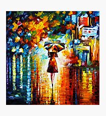 rain princess - Leonid Afremov Photographic Print