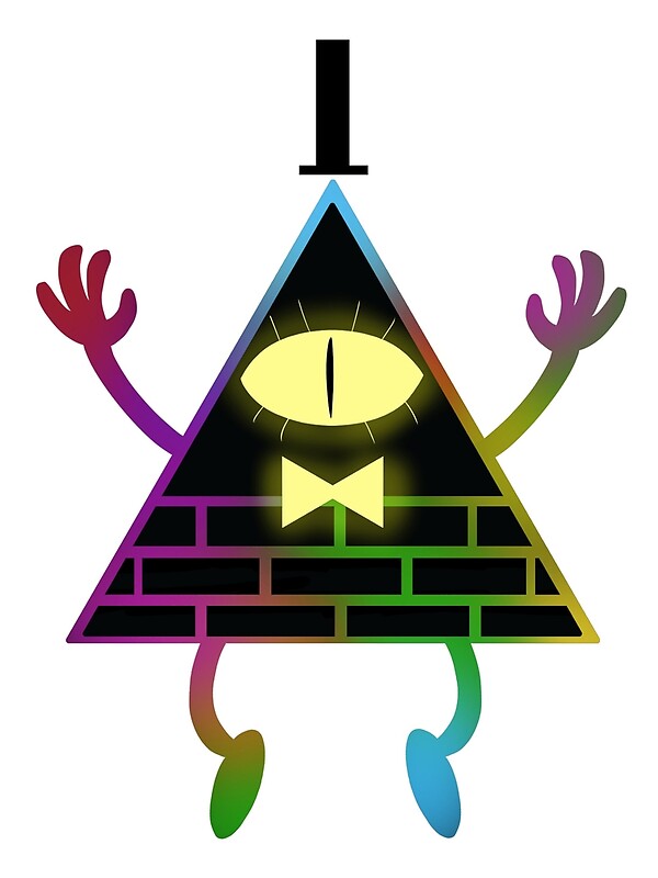 Rainbow Bill Cipher By Doberart Redbubble 6639