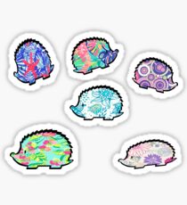 Pegatina Crazy HedgeHog / Porcupine Pandamonium Pack de 6