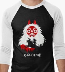 Princess Mononoke - Hayao Miyazaki - Studio Ghibli Men's Baseball ¾ T-Shirt