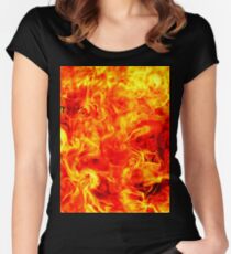 Fire Women's Fitted Scoop T-Shirt