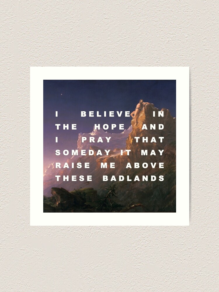 Prometheus Bound To The Badlands Art Print By Thebabylonclub