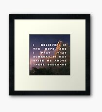 Prometheus Bound to the Badlands Framed Print