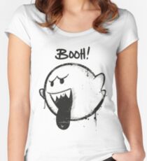 SUPER BOO! von Mien Wayne Tailliertes Rundhals-Shirt