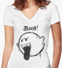 SUPER BOO! by Mien Wayne Women's Fitted V-Neck T-Shirt