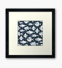 CAUGHT - A School of Fish Framed Print