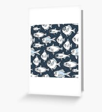 CAUGHT - A School of Fish Greeting Card