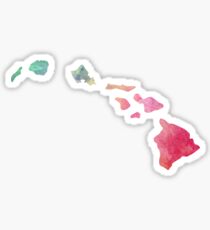 Hawaii-Aquarell Sticker