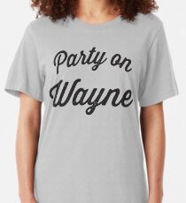 Party On Wayne | Waynes World Best Friends Tees 2/2 Slim Fit T-Shirt