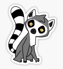 Neugieriger Ring Tailed Lemur Sticker