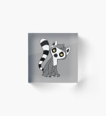 Curious Ring Tailed Lemur Acrylic Block