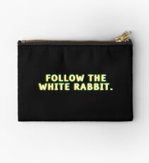Follow the white rabbit Studio Pouch
