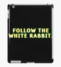 Follow the white rabbit iPad Case/Skin