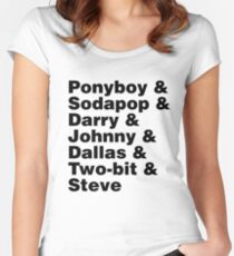 The Outsiders - Full Character List Women's Fitted Scoop T-Shirt